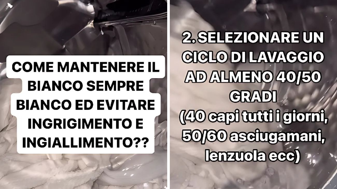 Lavatrice capi bianchi