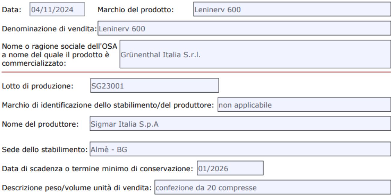 Integratori alimentari, lotto richiamato dal commercio