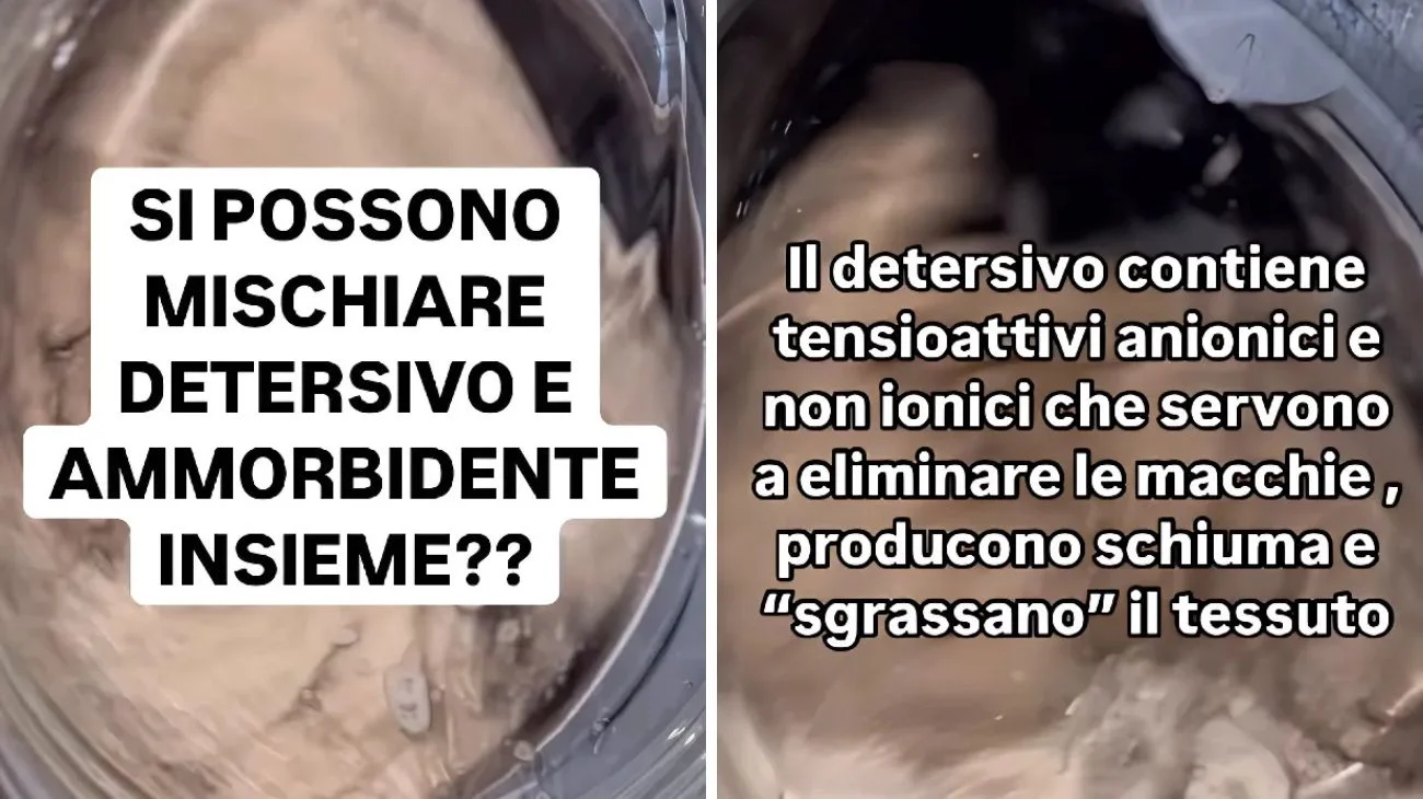 Lavatrice detersivo ammorbidente