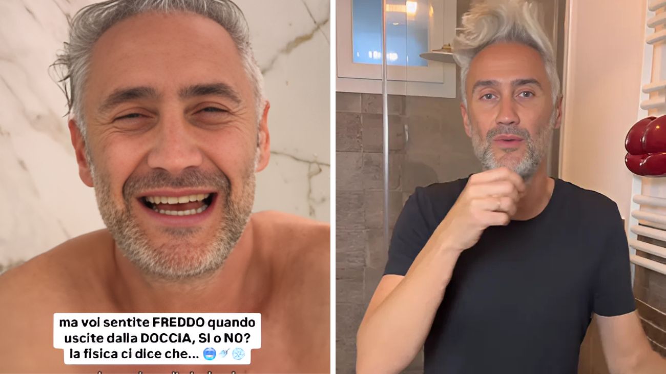 Doccia freddo acqua bagno