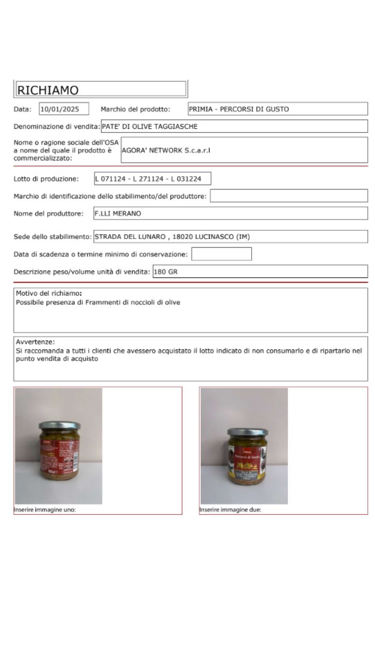 Olive lotti ritirati