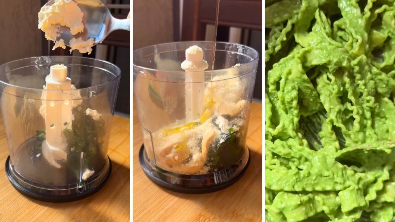 Pasta spinaci robiola