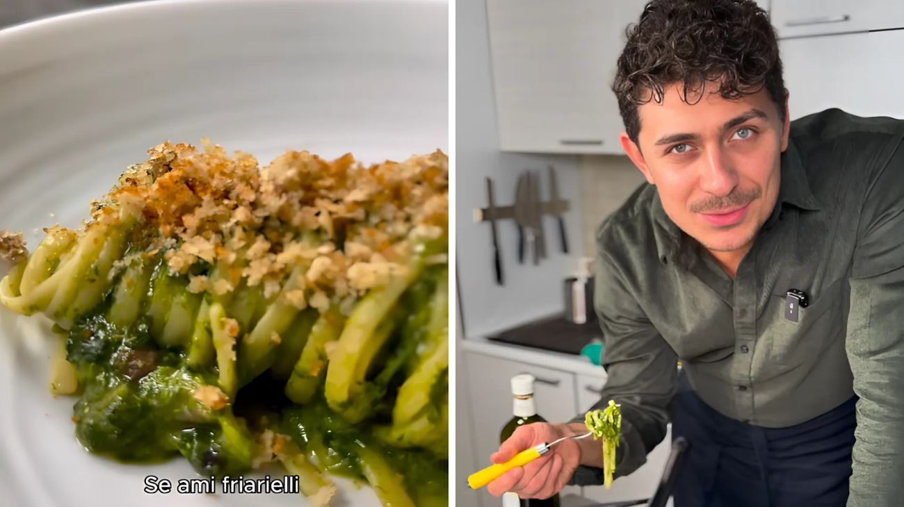 Spaghetti friarielli olive Fabiuccio